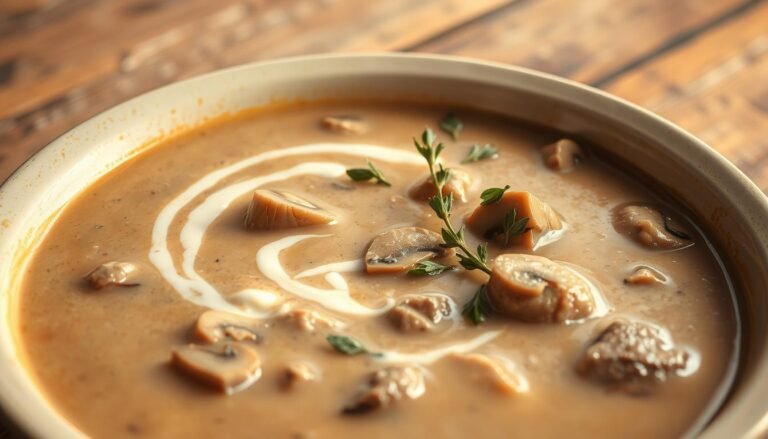 Creamy Beef and Mushroom Soup