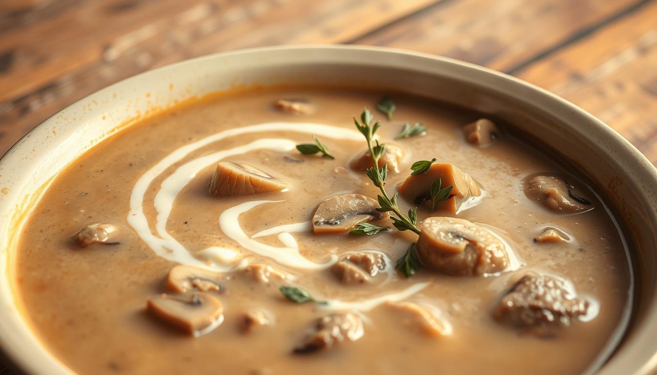 Creamy Beef and Mushroom Soup