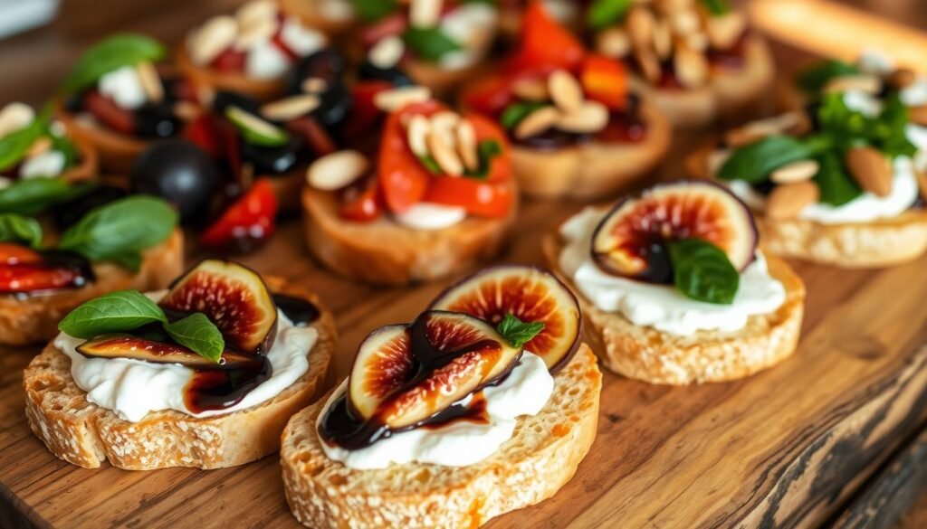 Crostini Variations and Gourmet Toppings