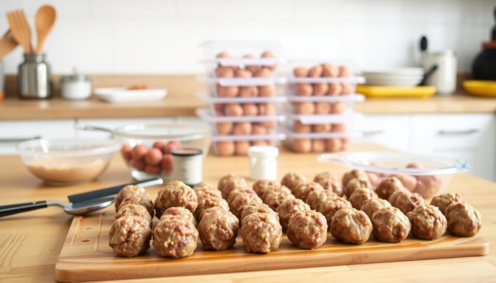 Freezer-friendly meatballs preparation