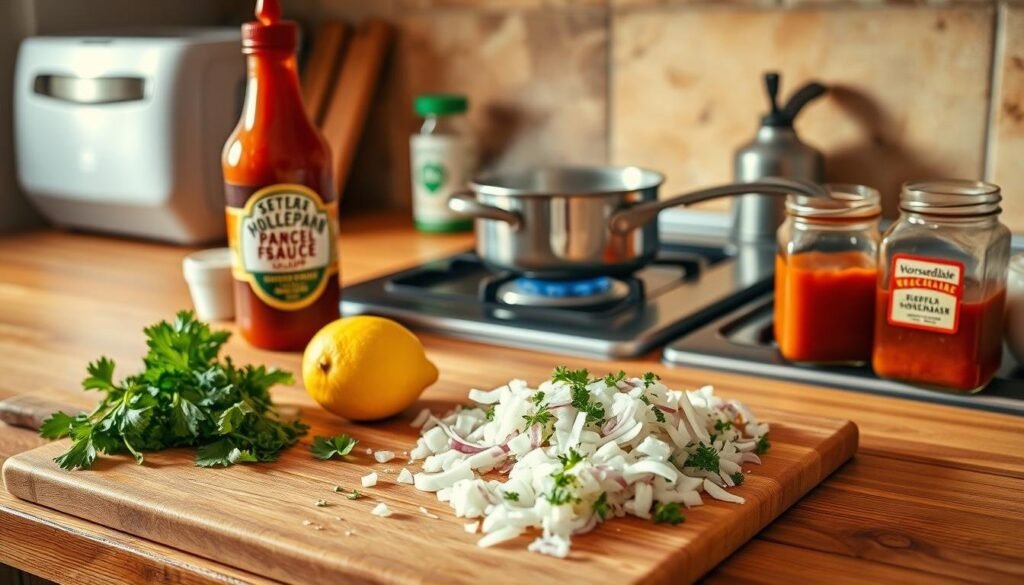 Homemade Cocktail Sauce Preparation