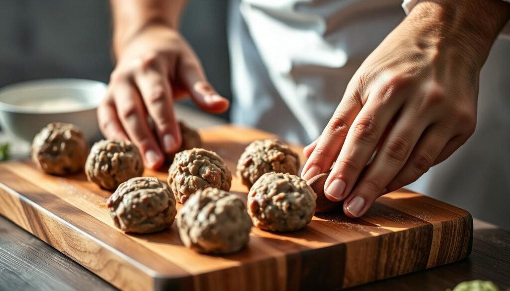 Lamb Meatball Shaping Techniques