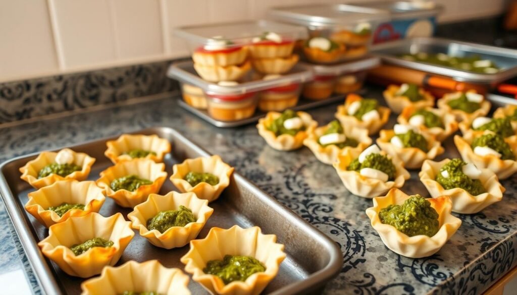 Make-ahead puff pastry appetizers storage