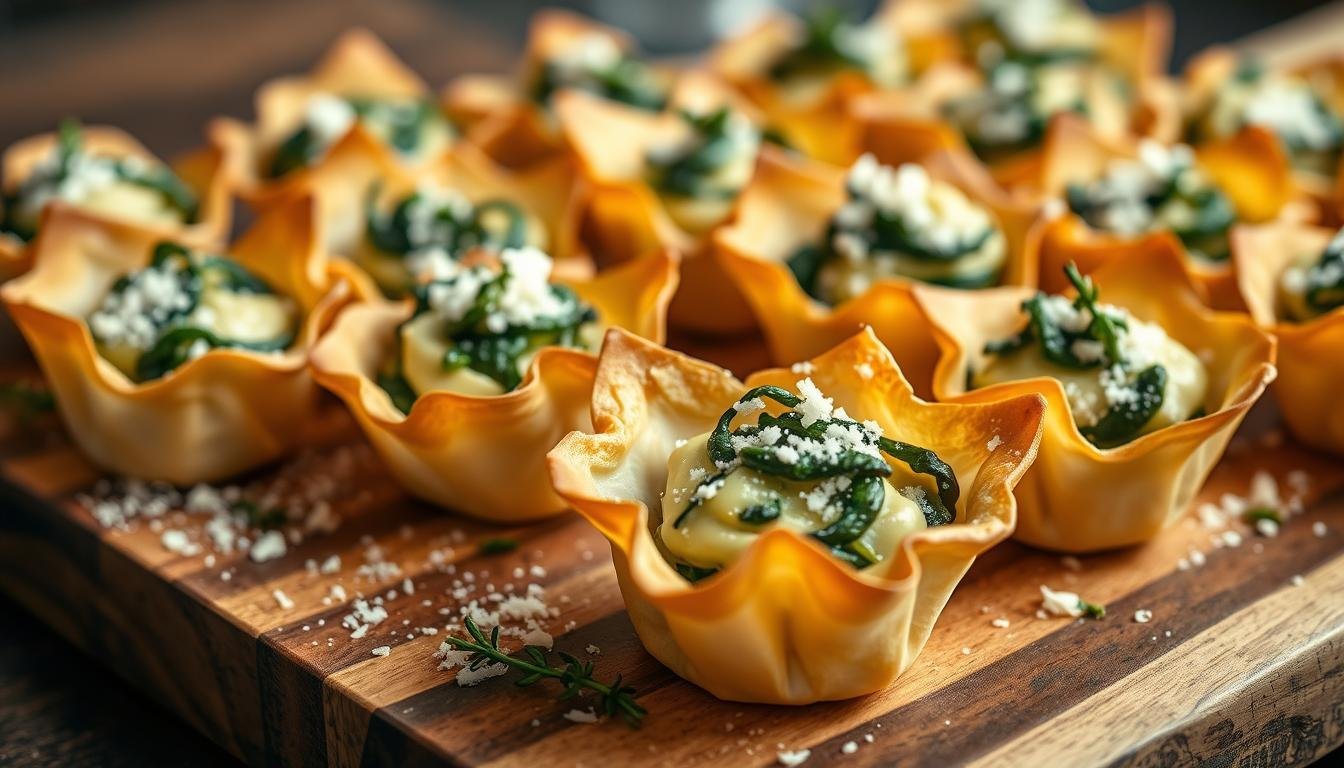 Party Cheesy Spinach Artichoke Shots