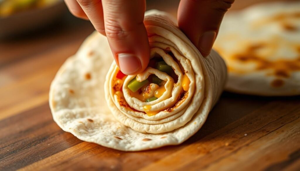 Quesadilla Pinwheel Rolling Techniques