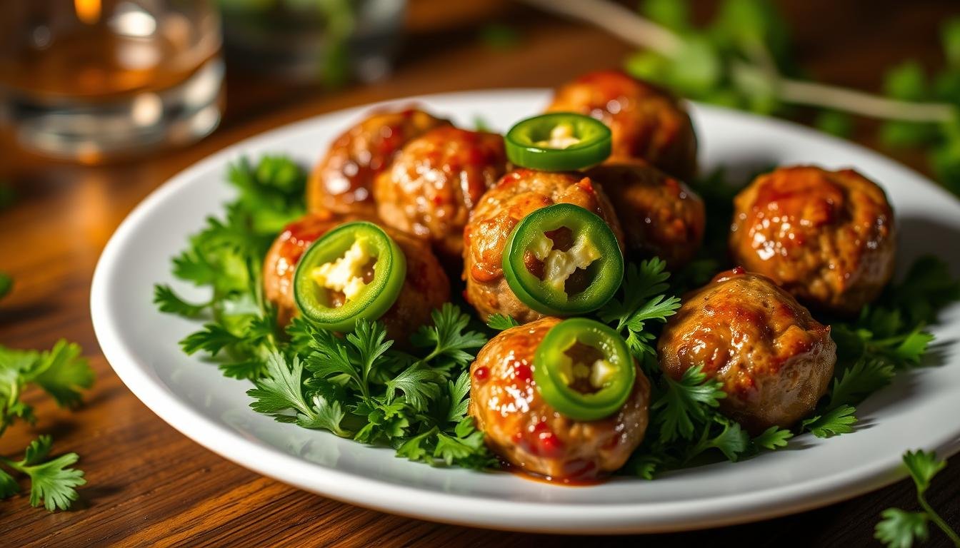 Spicy Jalapeño Beef Meatball Appetizer