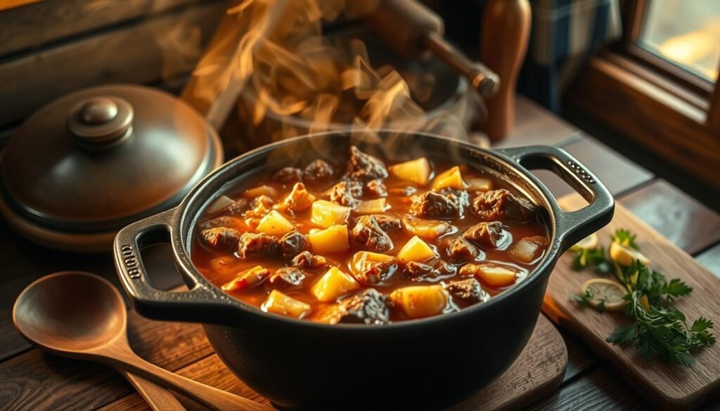 Texas Cowboy Stew Cooking Process