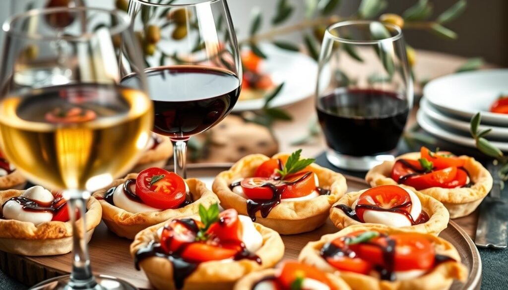 Wine Pairing for Caprese Tartlets