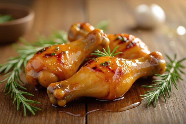 Chicken Drumsticks with Honey Glaze