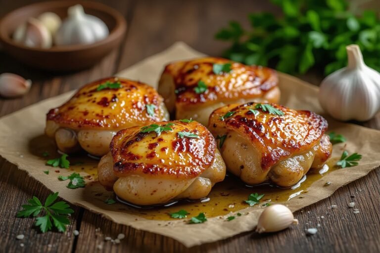 Chicken Thighs with Garlic Butter