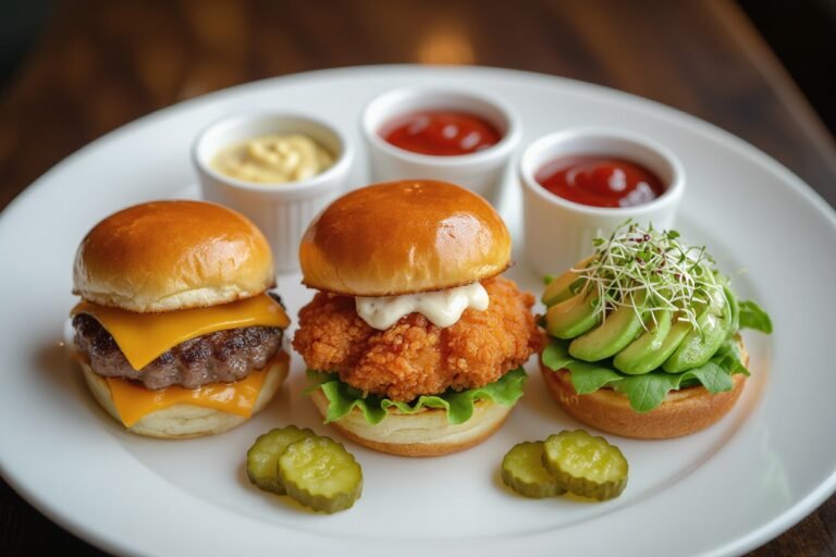 Party Mini Sliders Trio Appetizer