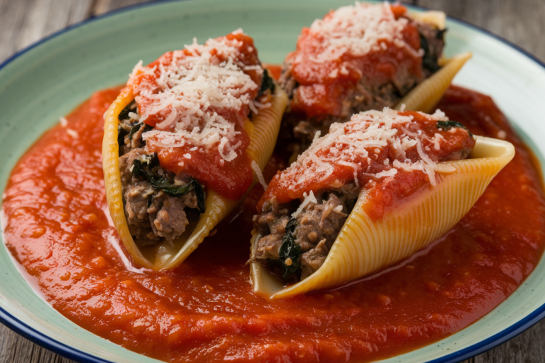 Beef and Spinach Stuffed Shells That Break the Internet: Creamy, Cheesy, Weeknight-Friendly Perfection