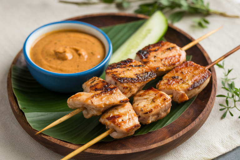 Chicken Satay with Peanut Sauce That Steals the Show: Skewers So Good You’ll Neglect the Main Course