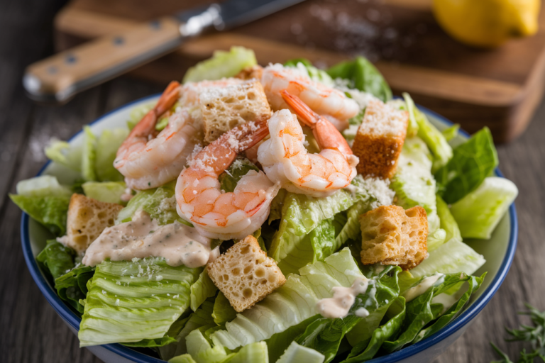 Chopped Shrimp Caesar Salad That Slaps: Crunchy, Zesty, Protein-Packed, and Ready in 15