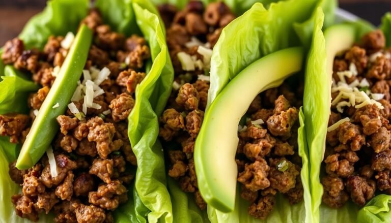 Keto Beef Lettuce Wrap Tacos