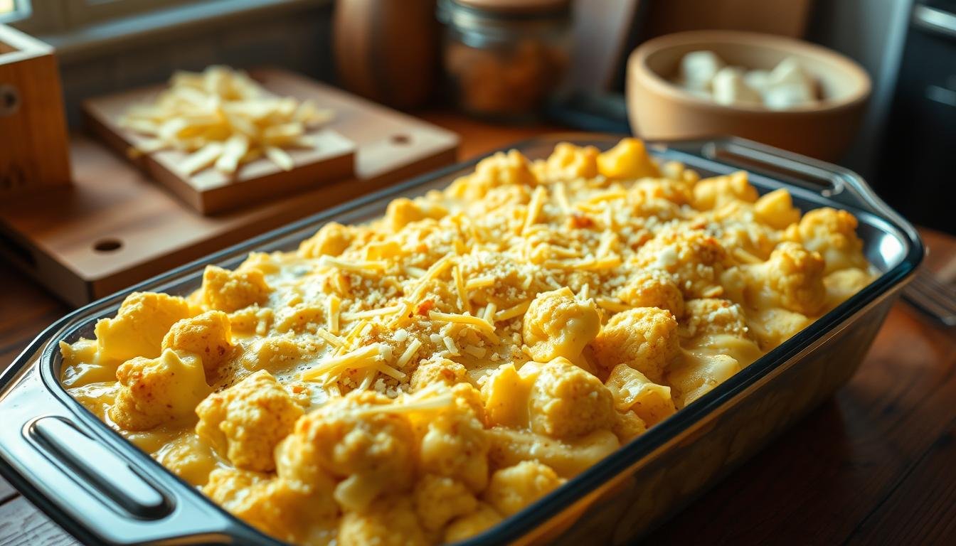 Keto Cheesy Cauliflower Bake