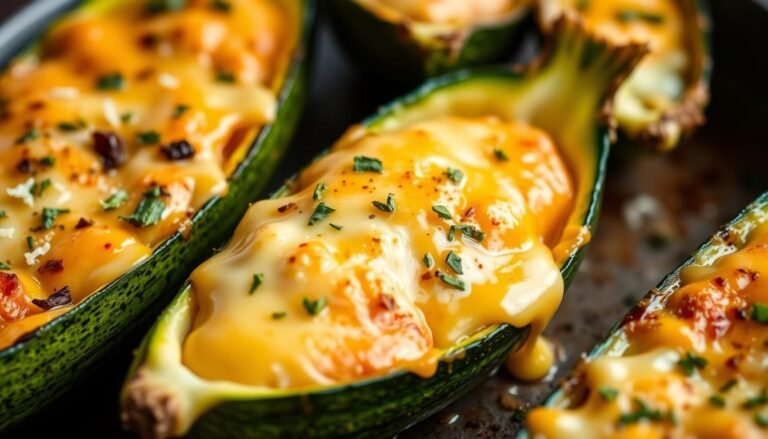 Keto Cheesy Zucchini Boats