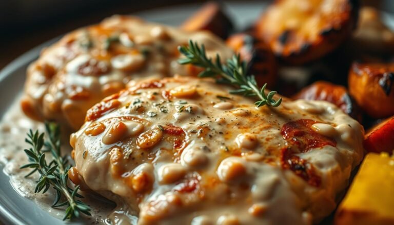 Keto Creamy Garlic Chicken