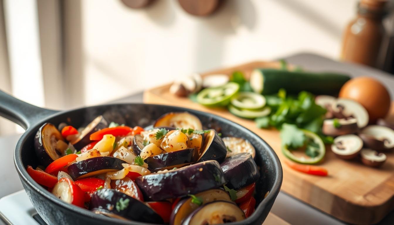 Keto Eggplant Stir Fry