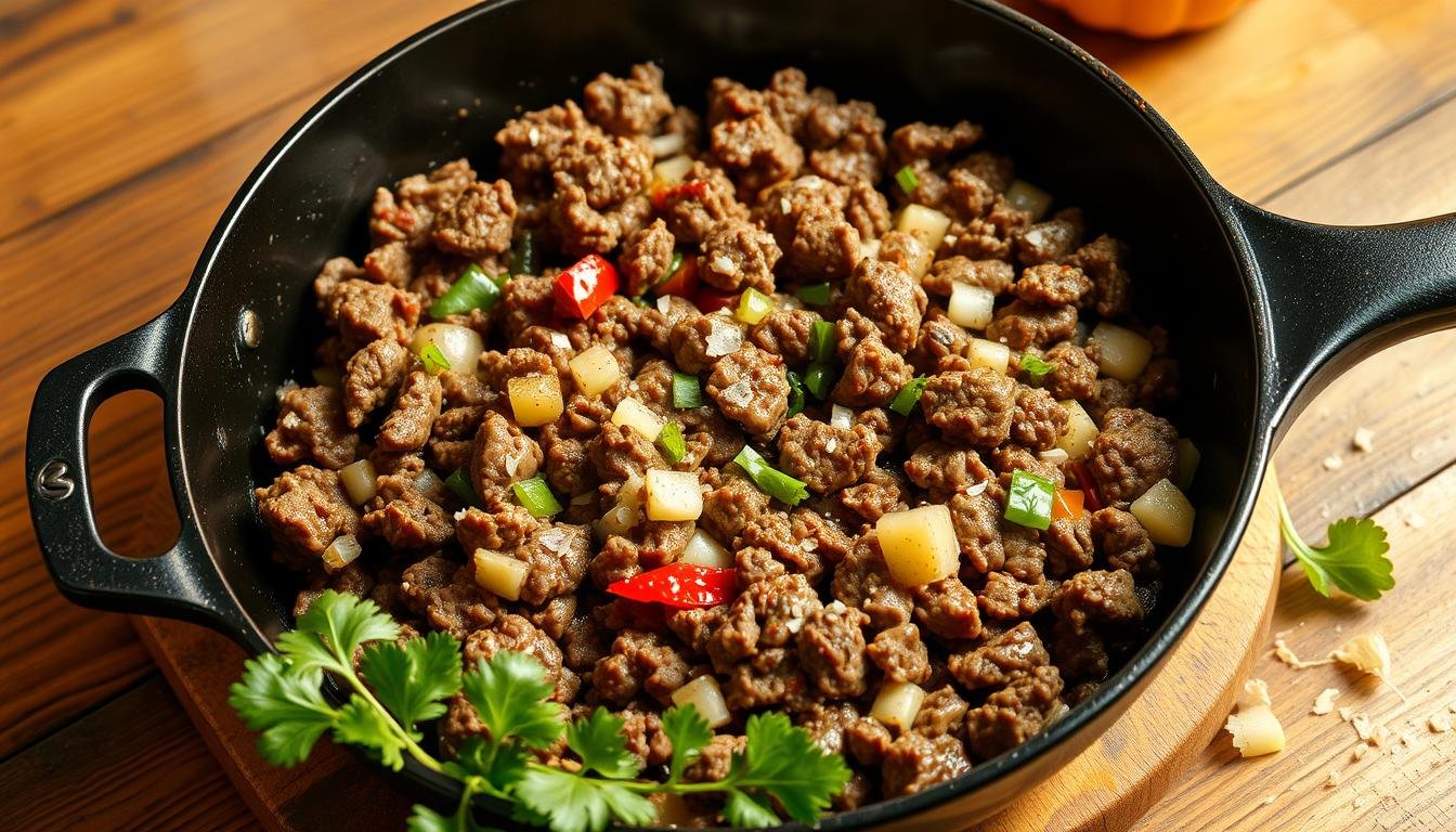 Keto Ground Beef Skillet