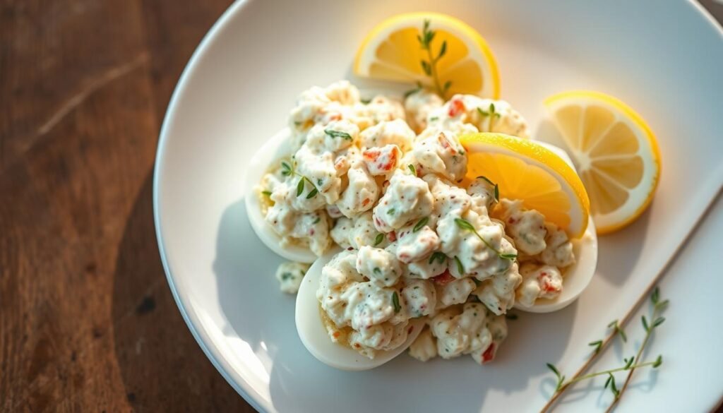 Keto Lunch Ideas Egg Salad Presentation