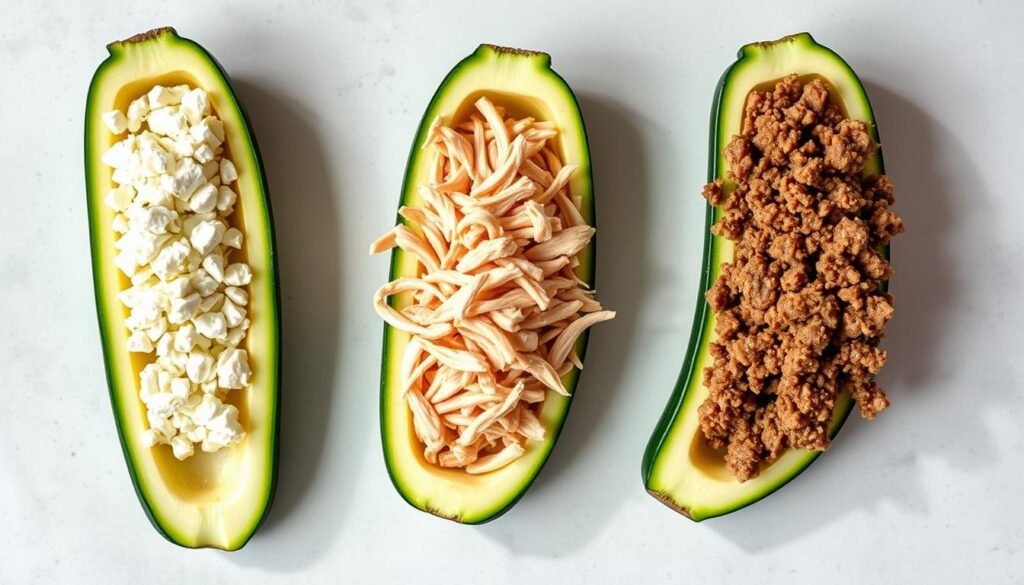 Protein Variations for Zucchini Boats