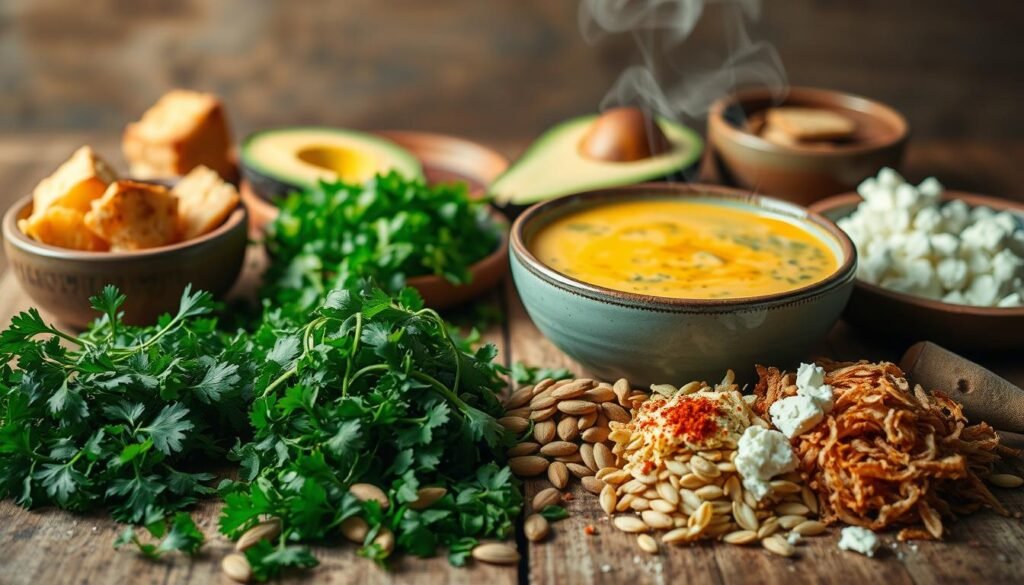Vegan Comfort Food Soup Toppings