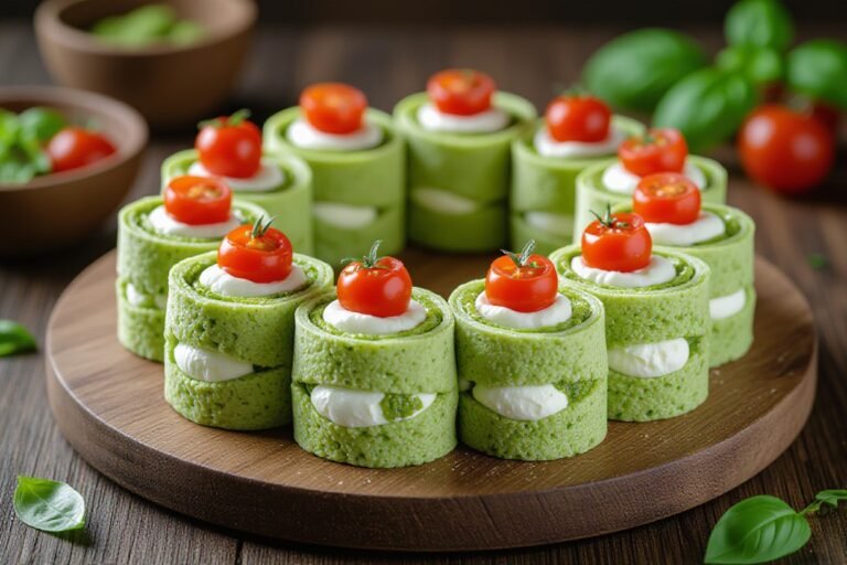 Pesto Pinwheel Wreath Appetizer
