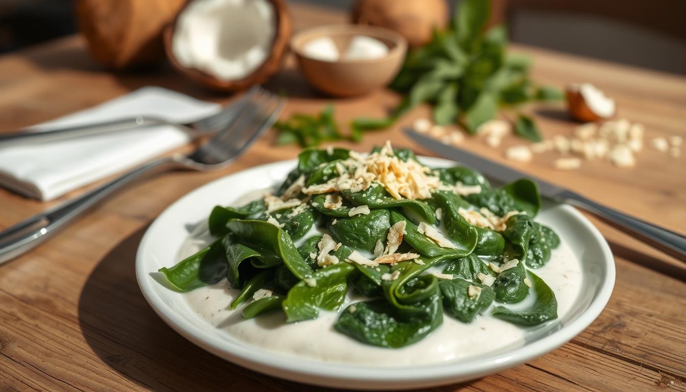 Coconut Creamed Spinach