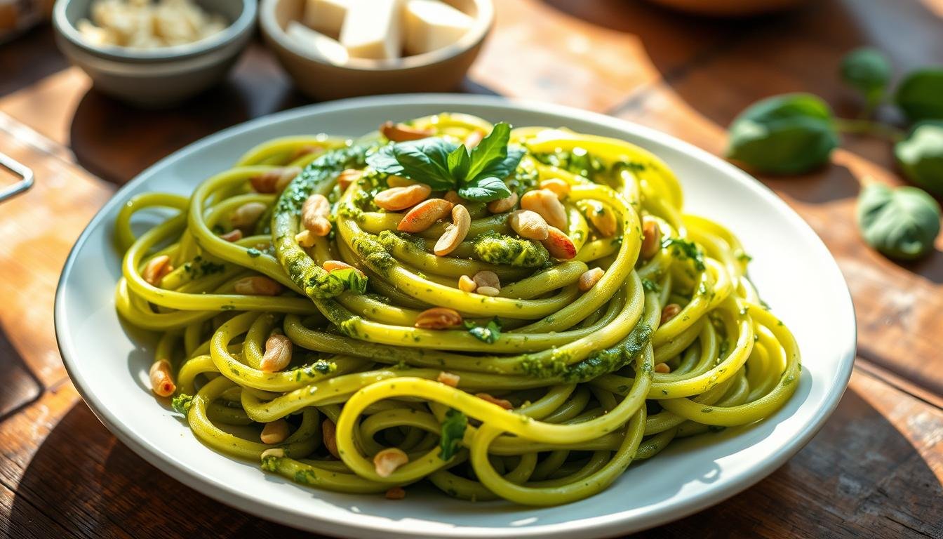 Creamy Pesto Zoodles