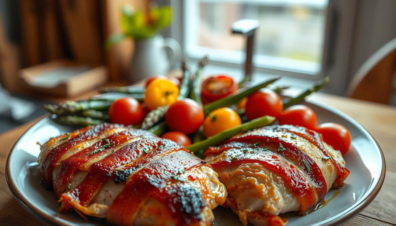 Keto Bacon-Wrapped Chicken Breast