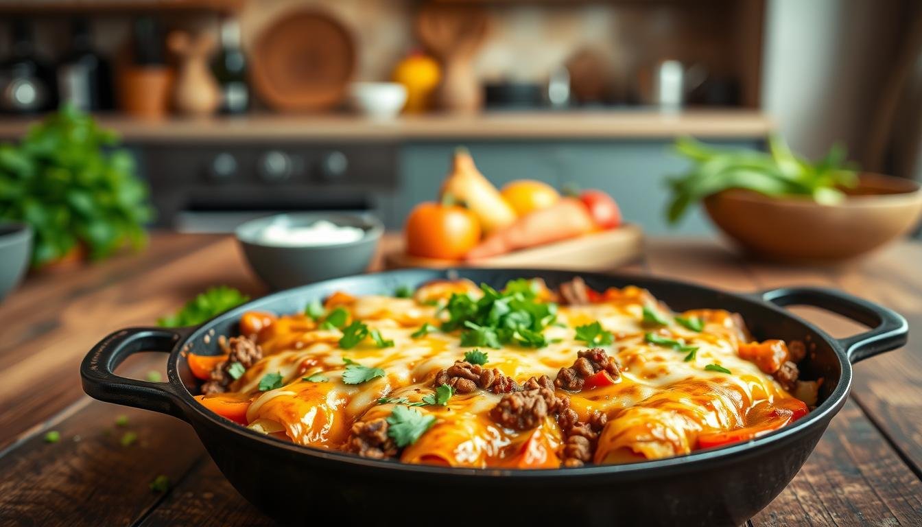 Keto Beef Enchilada Skillet