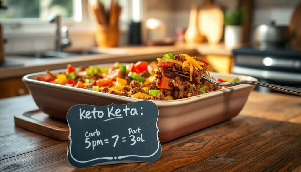 Keto Beef Taco Casserole Macros