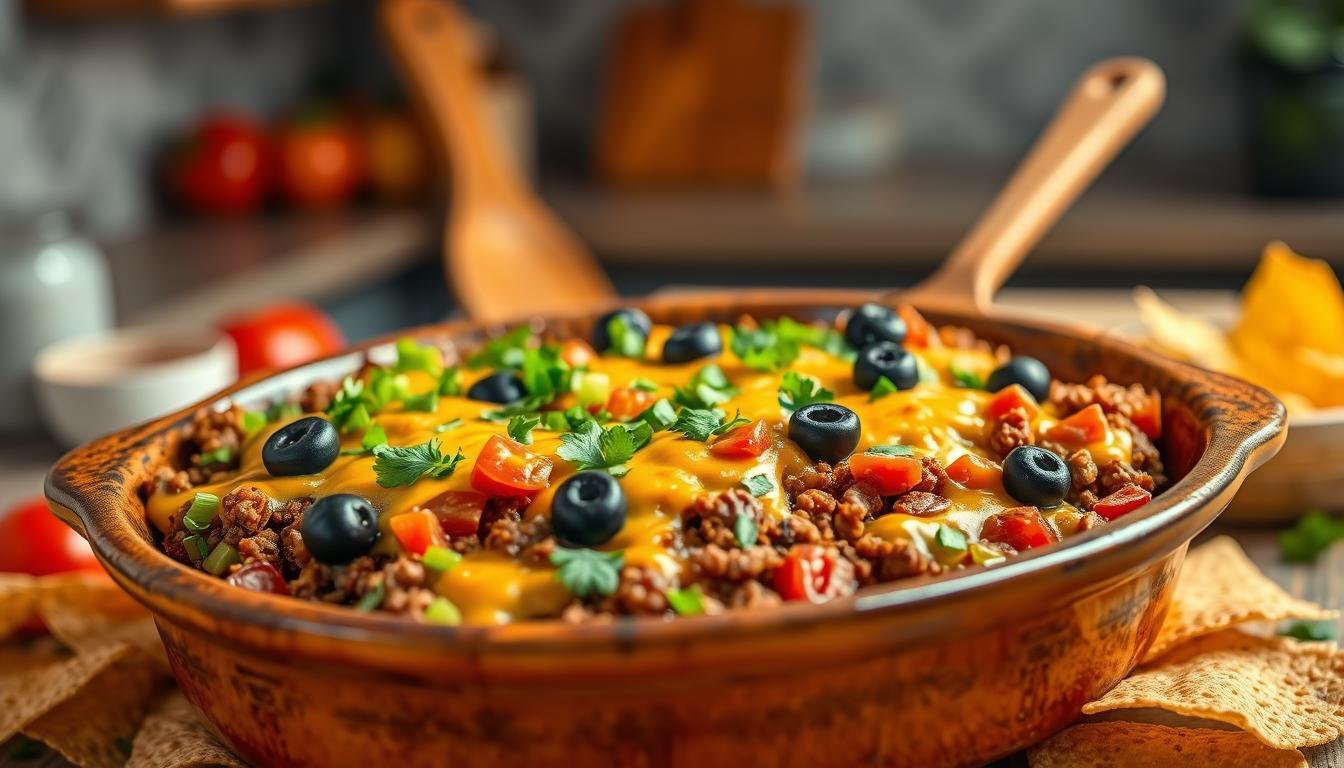 Keto Beef Taco Casserole