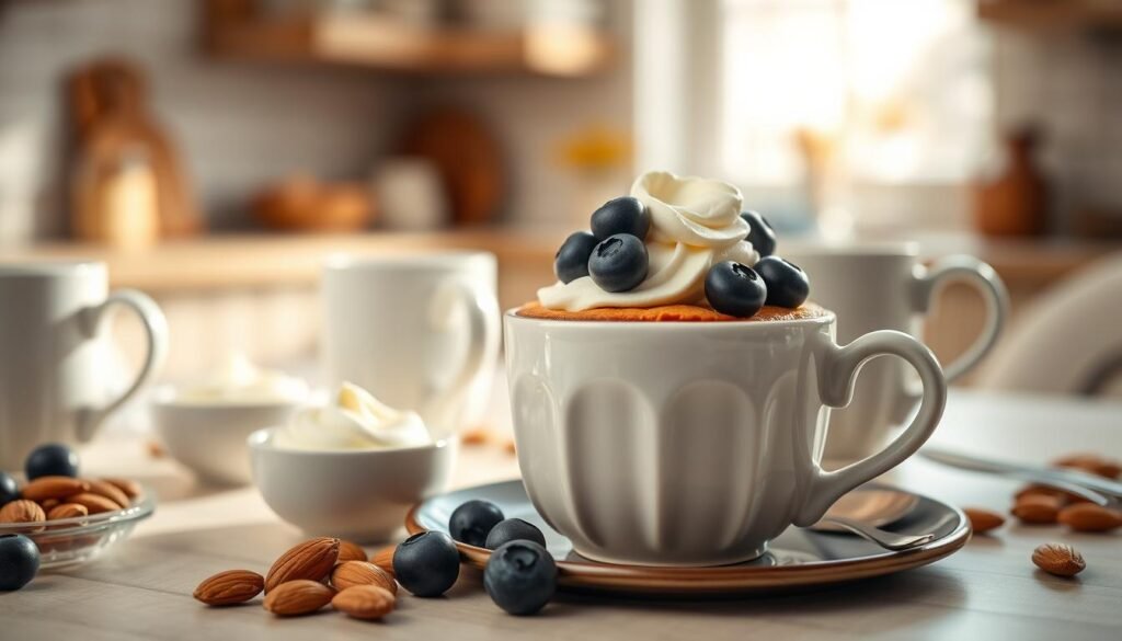Keto Blueberry Mug Cake Pairings