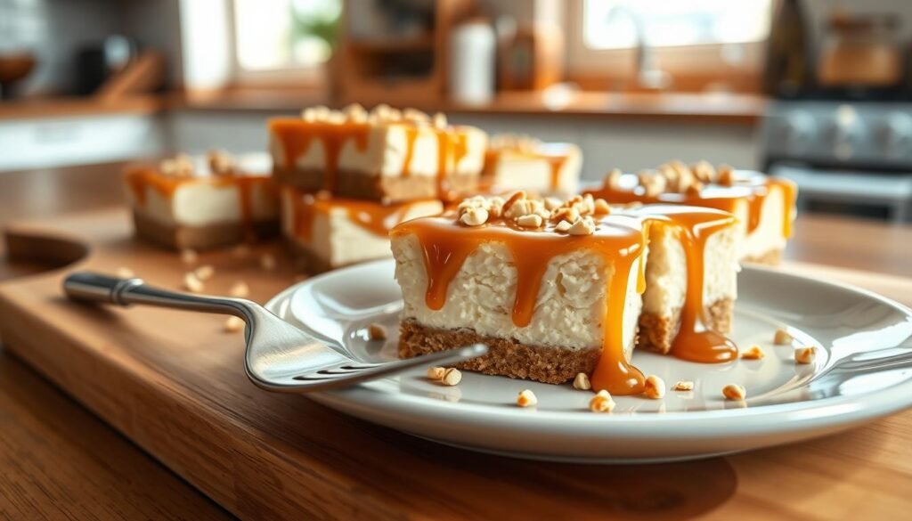 Keto Caramel Cheesecake Bars Recipe