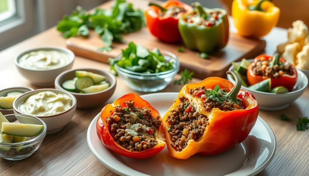 Keto Stuffed Bell Peppers Serving Ideas