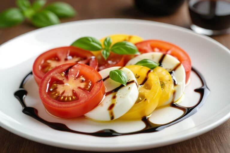 Keto Caprese Salad with Balsamic