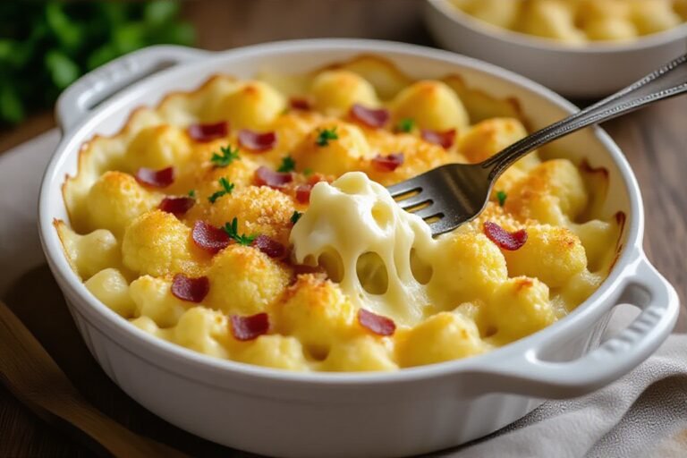 Keto Cauliflower Mac & Cheese