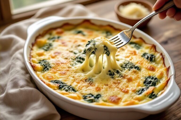 Keto Creamy Spinach Bake