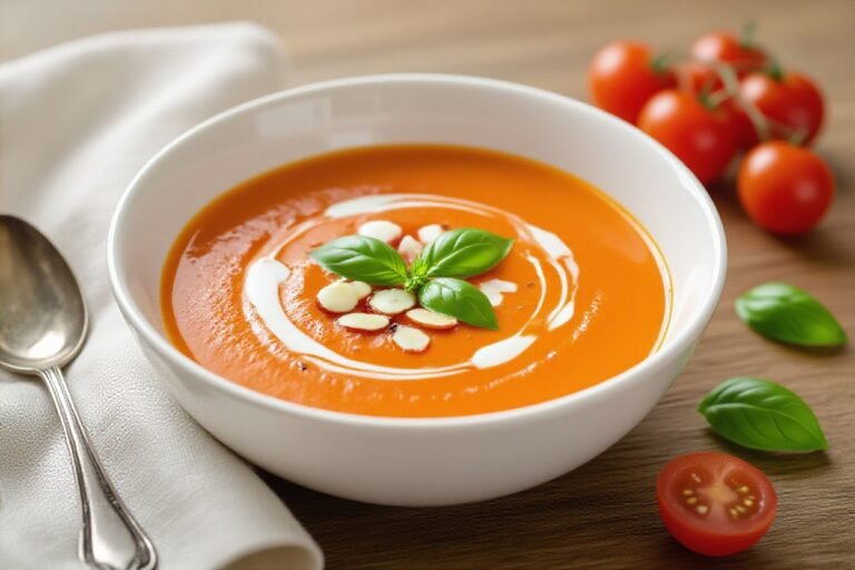 Keto Creamy Tomato Basil Soup