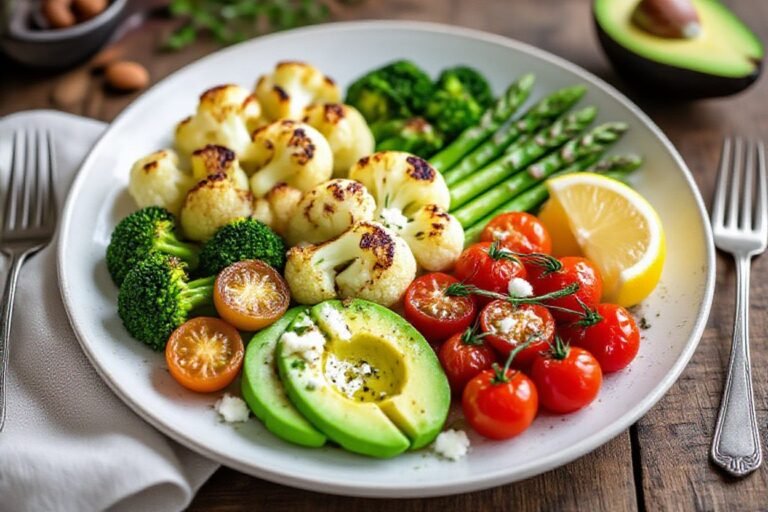 Keto Roasted Veggie Plate