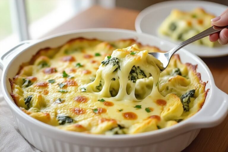 Keto Spinach Artichoke Casserole