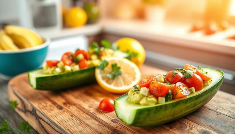 Avocado Cucumber Boats