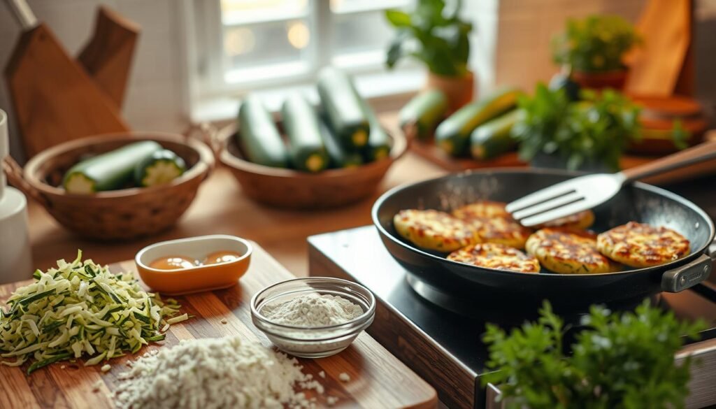 Crispy Zucchini Fritters Preparation