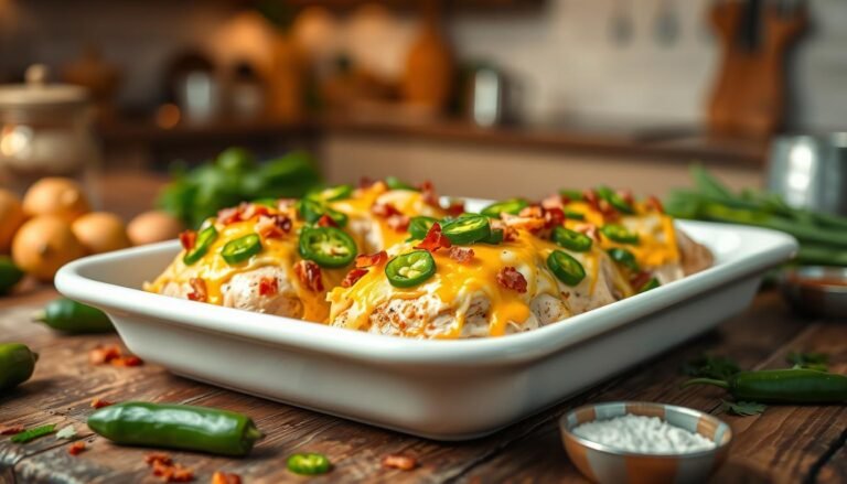 Jalapeño Popper Chicken Bake