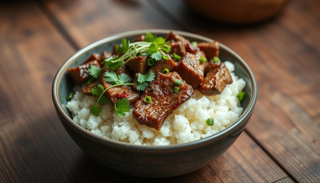 Keto Beef Cauliflower Rice Bowl Recipe Keto Beef Cauliflower Rice Bowl Recipe