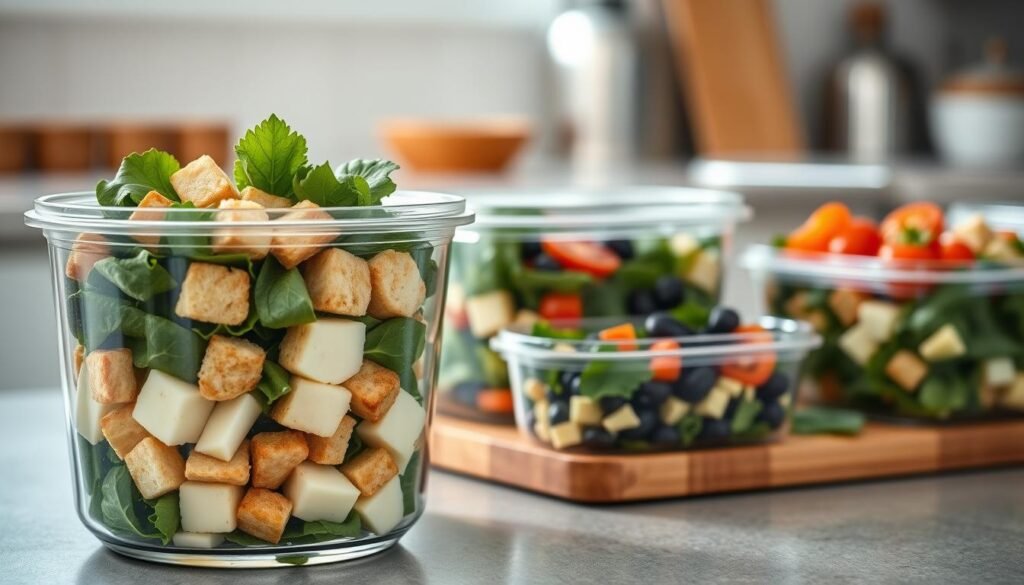 Keto Meal Prep Salad Storage