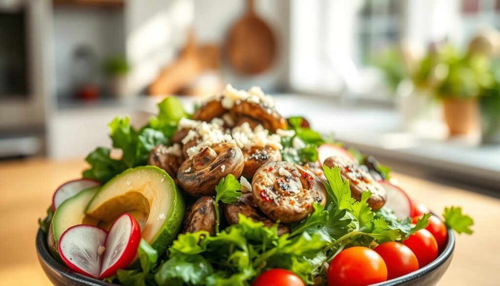 Keto Mushroom Bowl Toppings