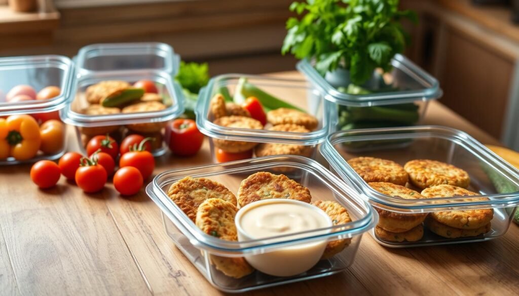 Keto Zucchini Fritters Meal Prep Storage